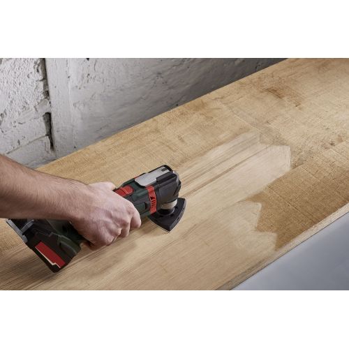 Juego de hojas abrasivas adhesivas para madera/metal, 95 mm