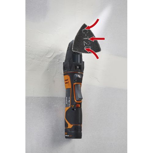 Juego de rejillas de lijado adhesivas para placa de yeso, 95 mm