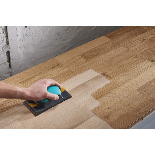 Rollo de papel abrasivo para madera/metal, 5 m x 115 mm