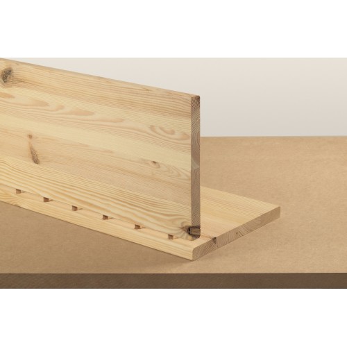 Espigas corrugadas de madera