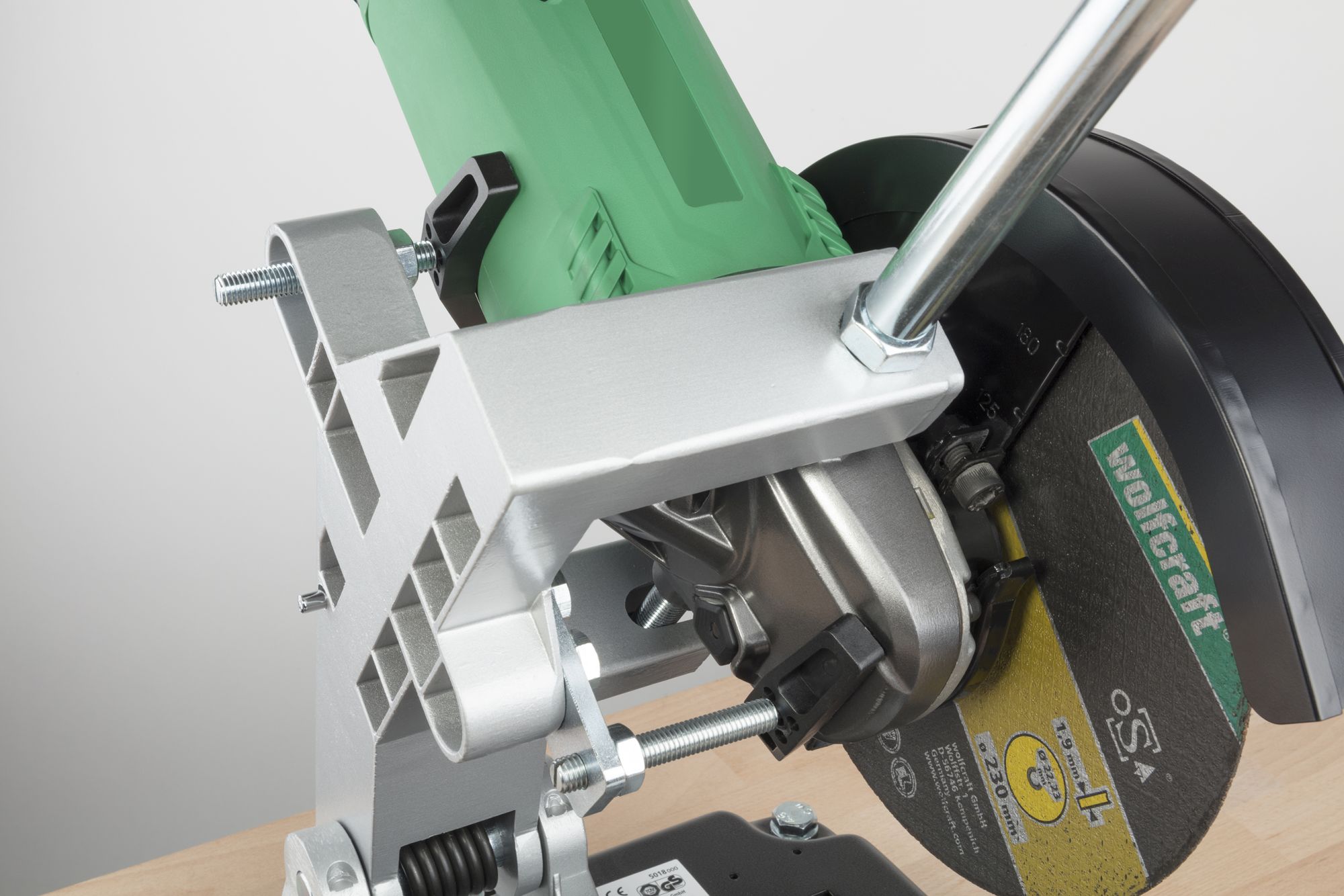 Soporte de corte para amoladoras angulares de 180 y 230 mm de diámetro