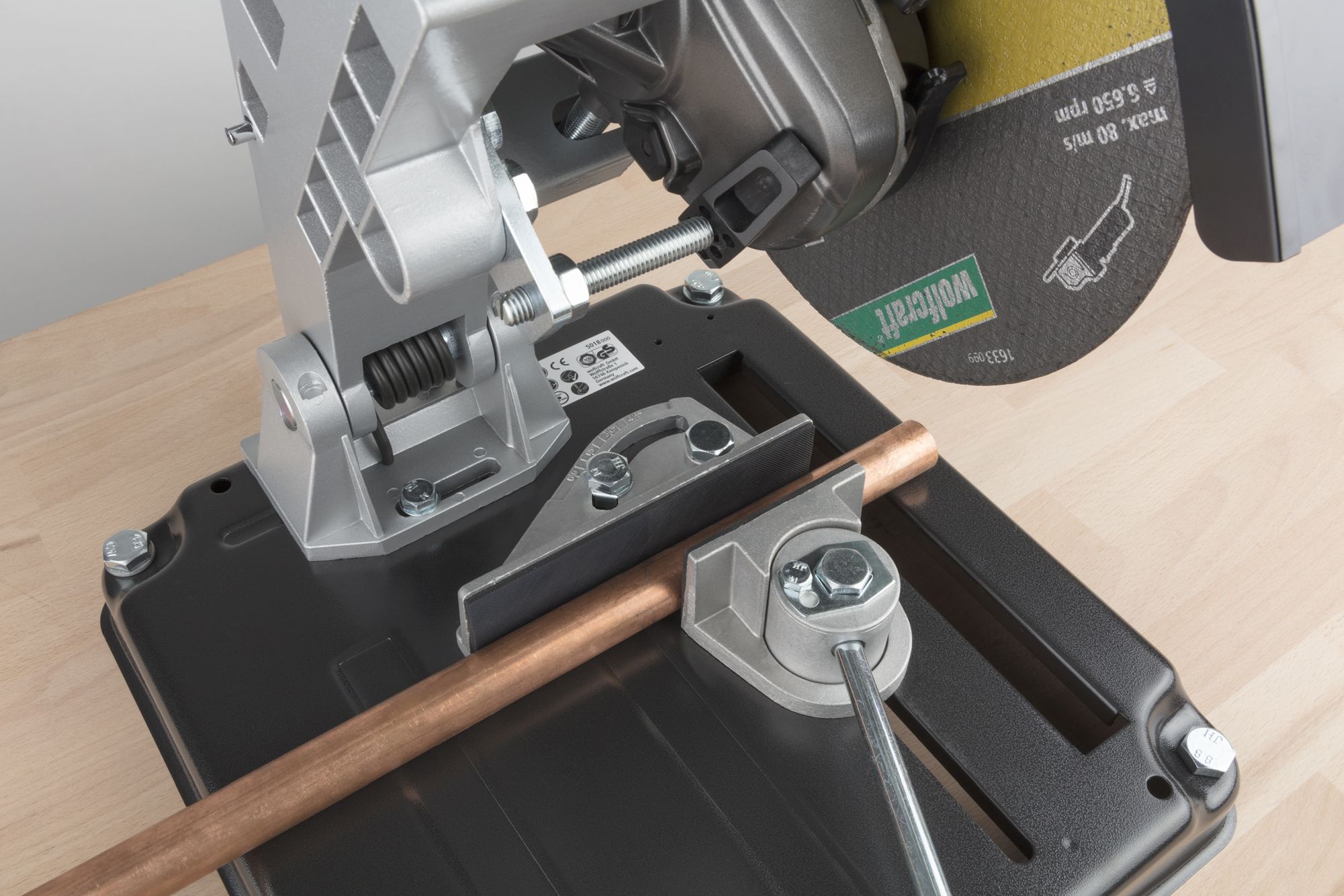 Soporte de corte para amoladoras angulares de 180 y 230 mm de diámetro