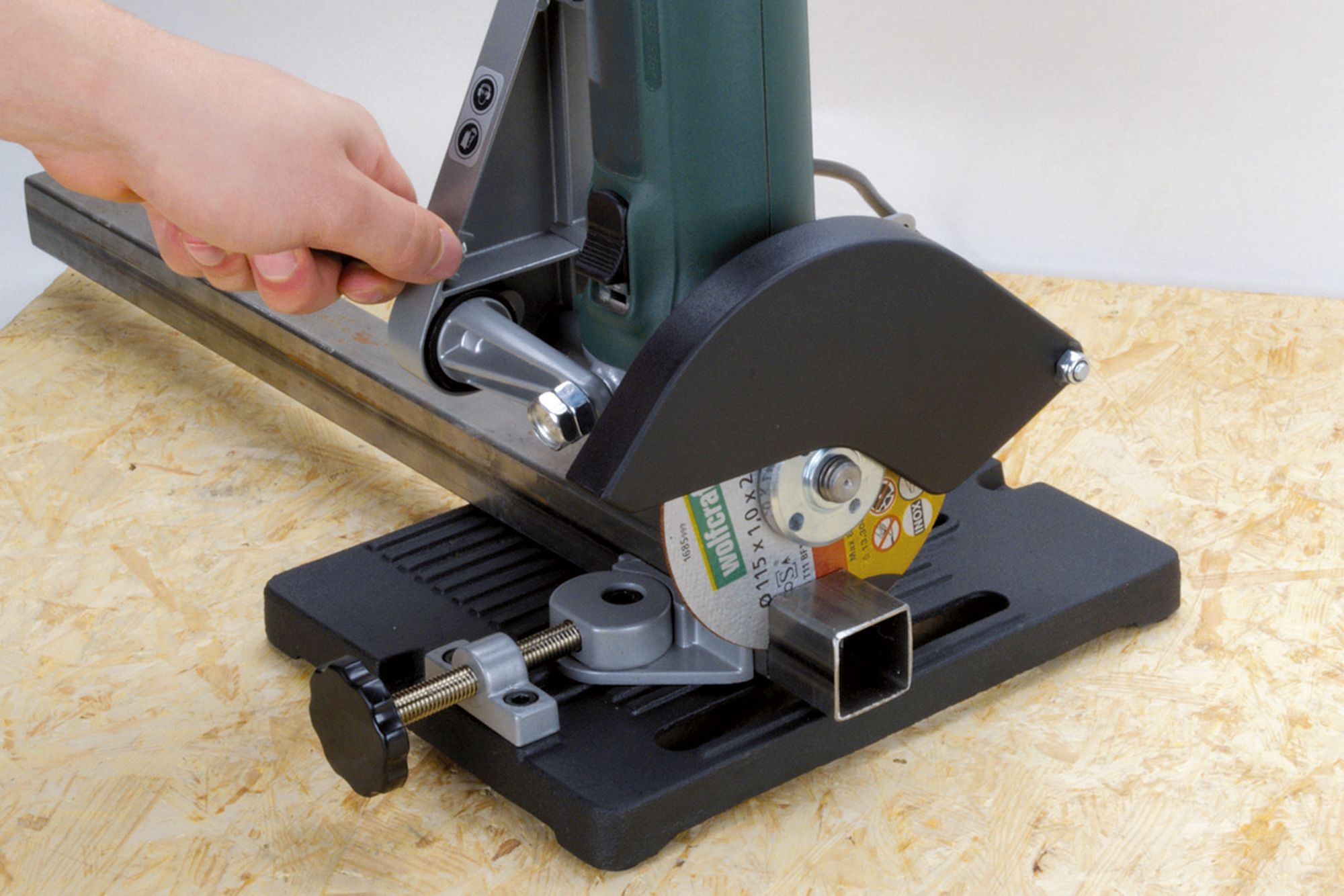 Soporte de corte para amoladoras angulares de 115 y 125 mm de diámetro