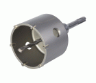 Corona de perforación con broca de carburo y adaptador SDS-Plus