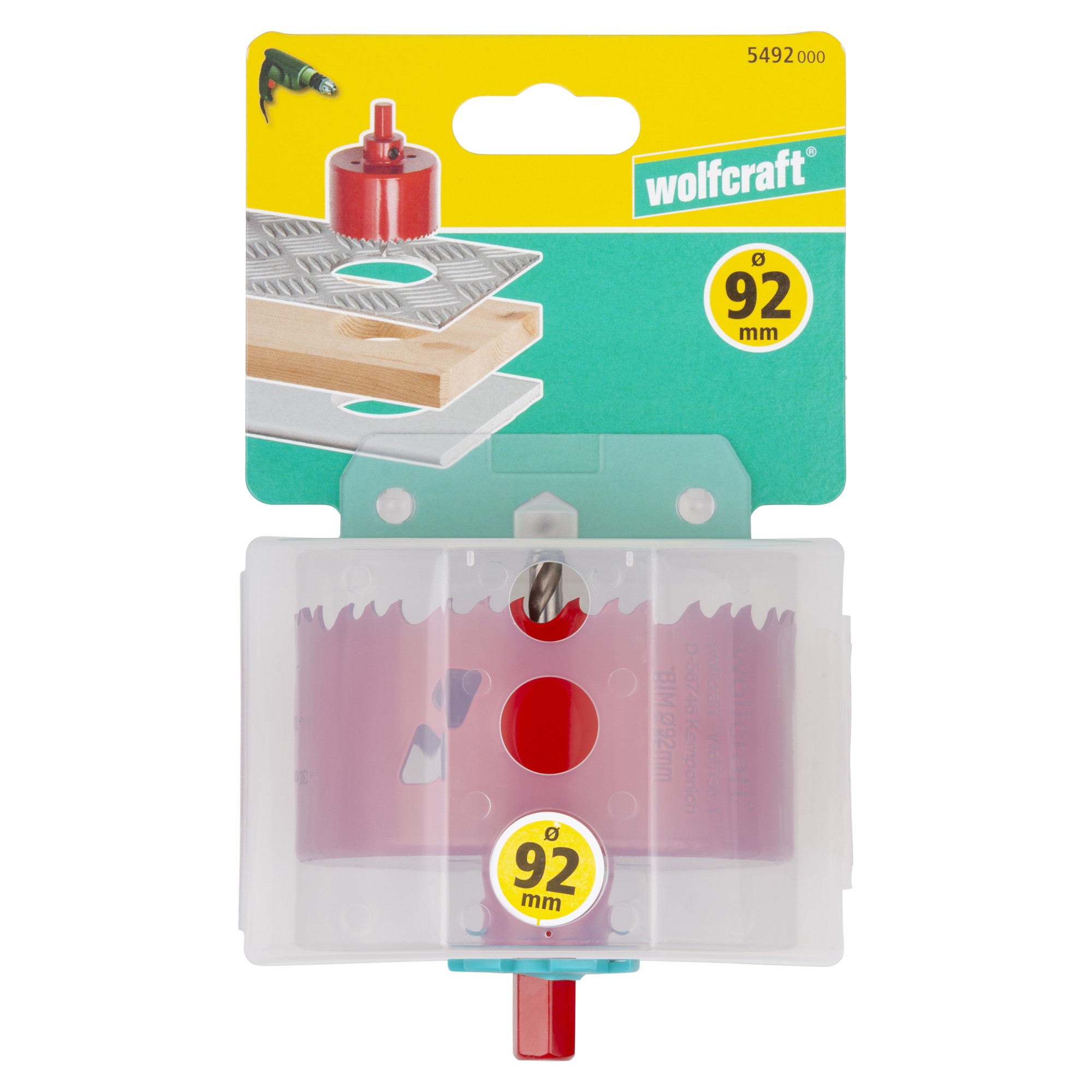 1 sierra de corona BiM ø 92 mm