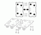 Plataforma para muebles, forma de puzle para ampliaciones FT400