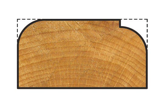 1 fresa de redondear CT vástago=8mm ø25,4x11,8mm