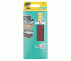 10 hojas de lijar adhesivas Corindón de grano 240 de 93 x 185 mm