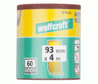 1 rollo de papel abrasivo adhesivo, grano 60, 4 m x 93 mm