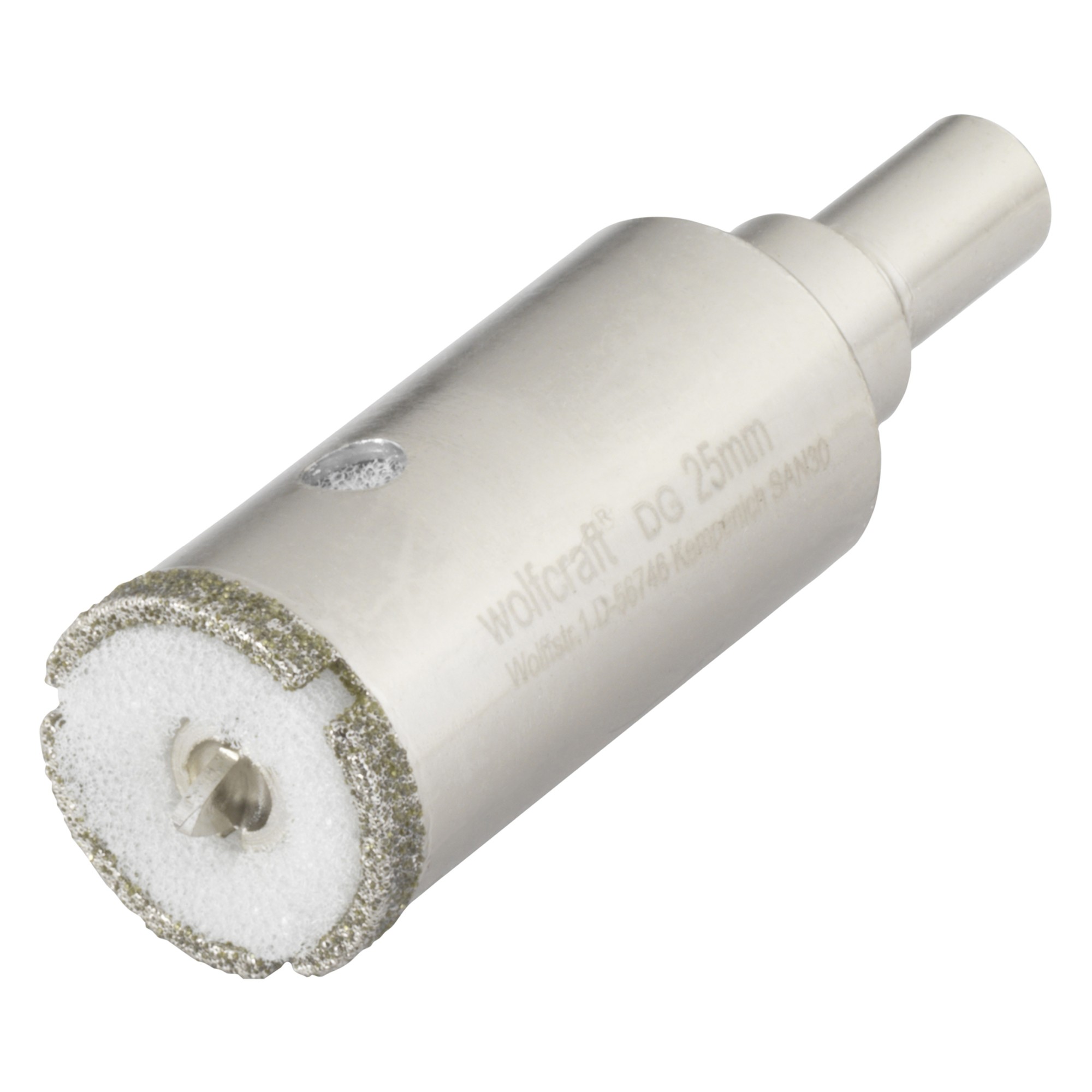 1 corona de perforación de diamante con vástago ø 25 mm