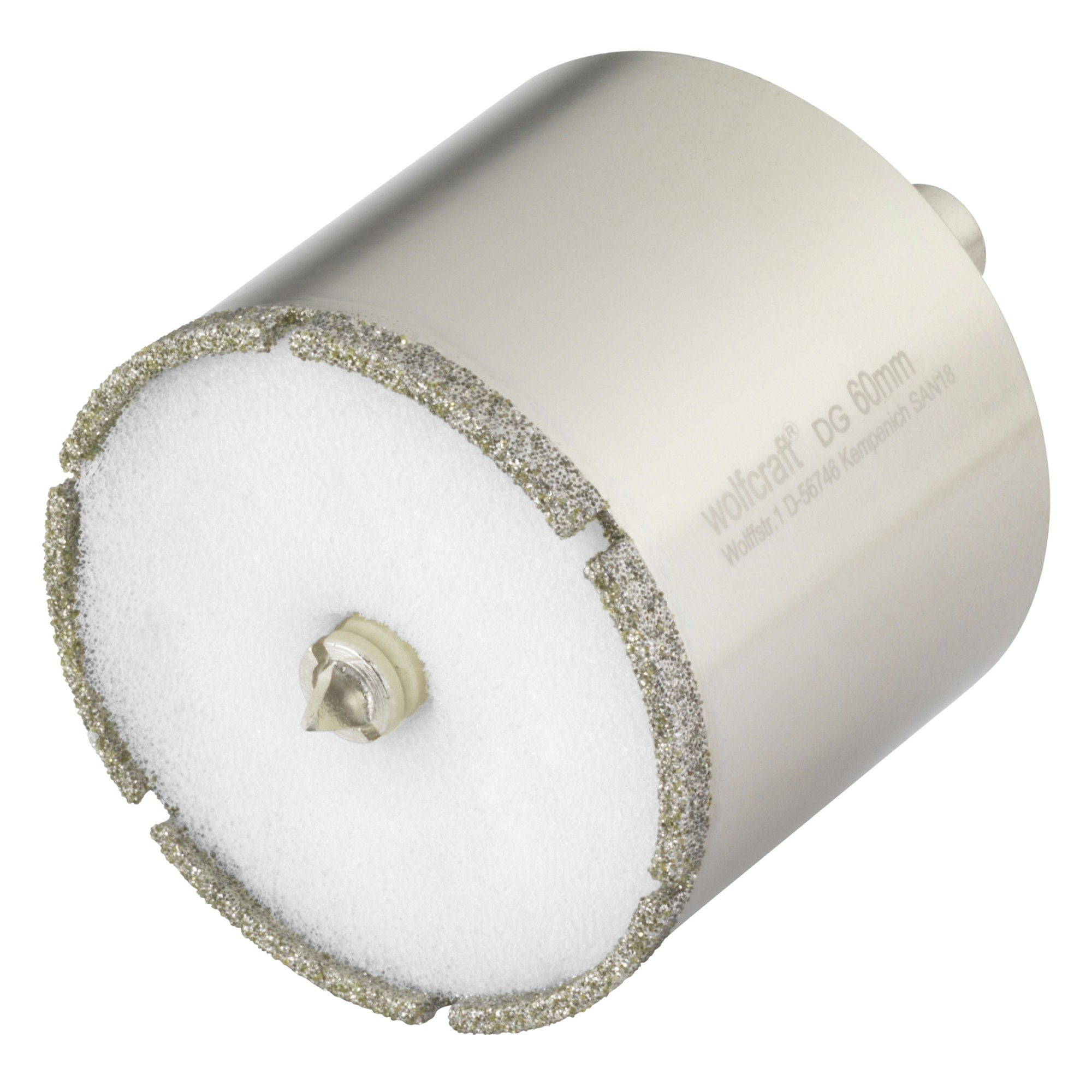 1 broca de perforación de diamante con vástago ø 60 mm