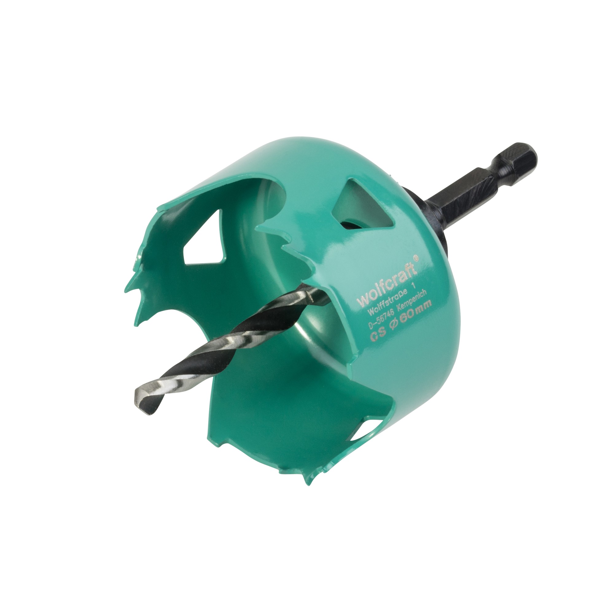 1 sierra de corona de acero al carbono Ø 60 mm