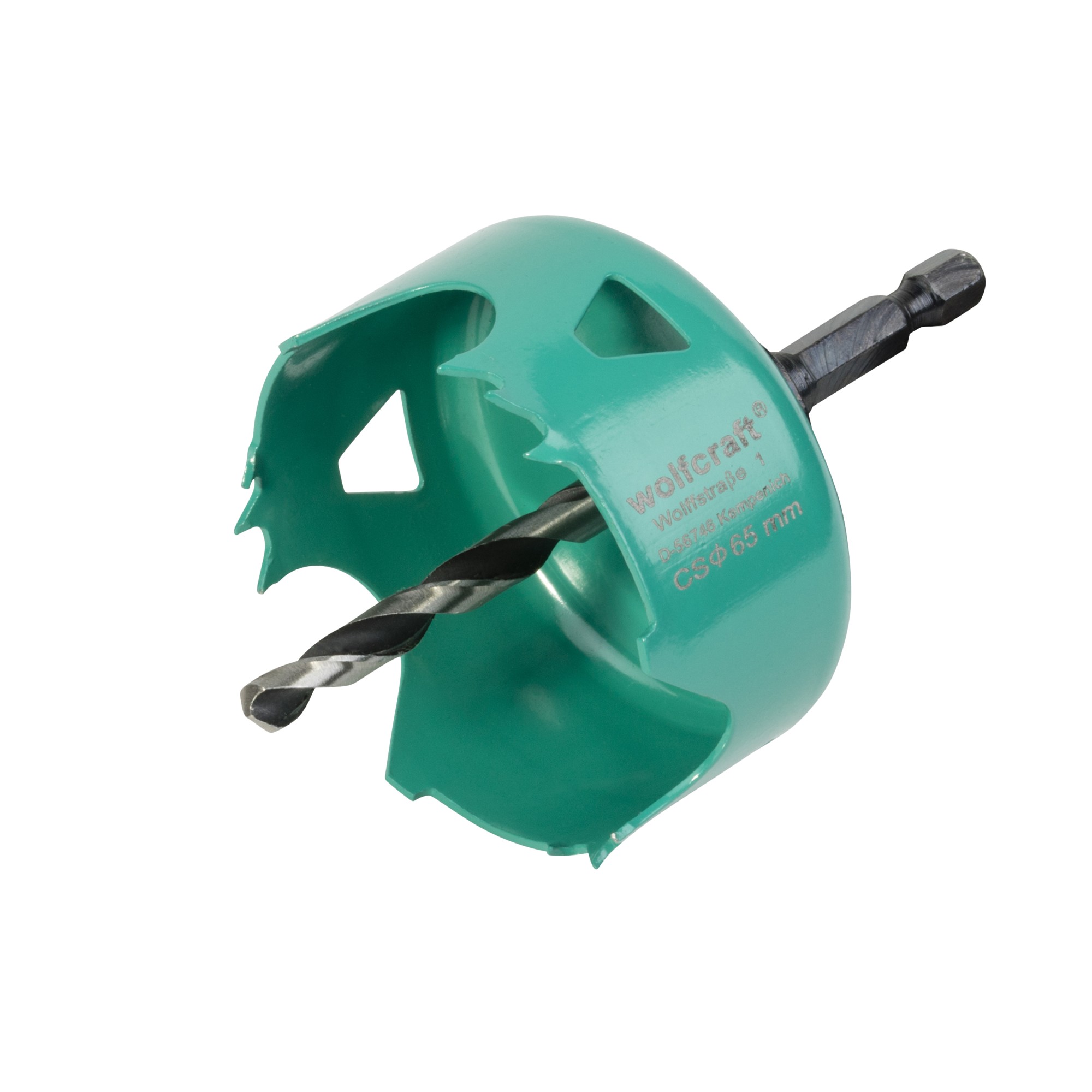 1 sierra de corona de acero al carbono Ø 65 mm