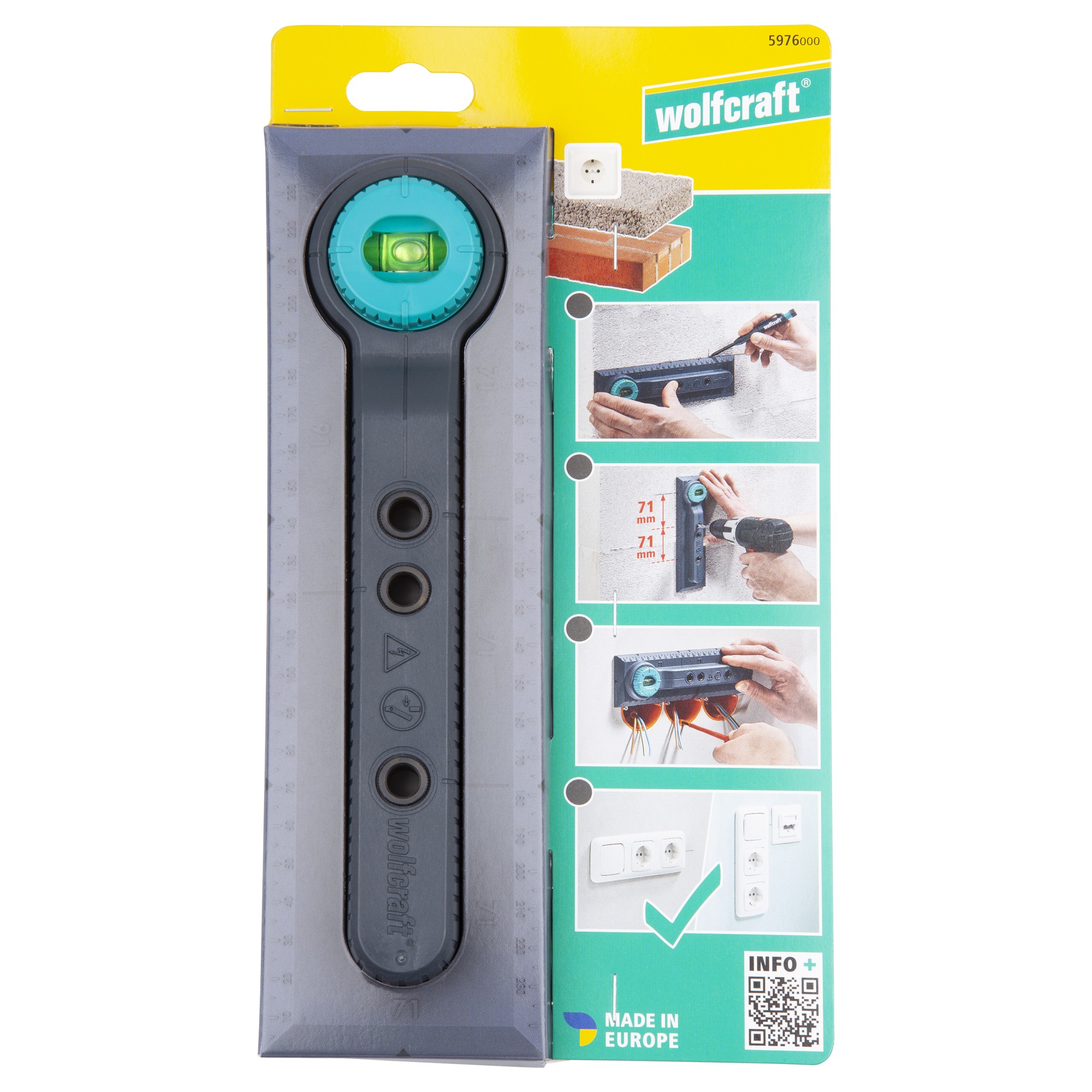 Plantilla de perforación "electricidad"