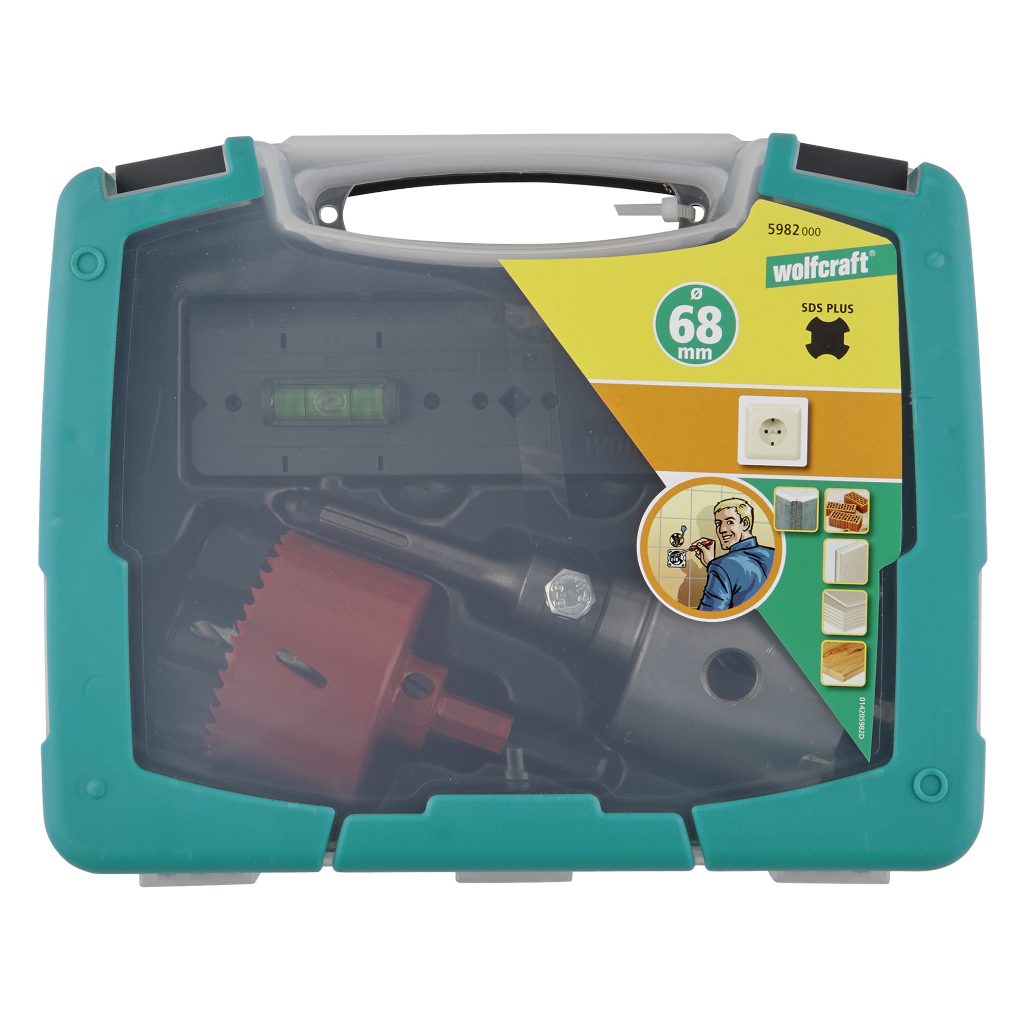 1 juego de 3 piezas de sierras de corona universales Ø 68 mm