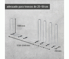 Soporte para almacenar leña