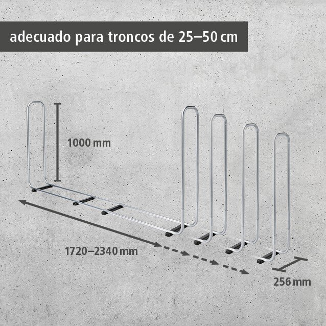 Soporte para almacenar leña