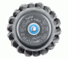 1 cepillo de copa de alambre de acero trenzado, vást. hexagonal, Ø 75 mm