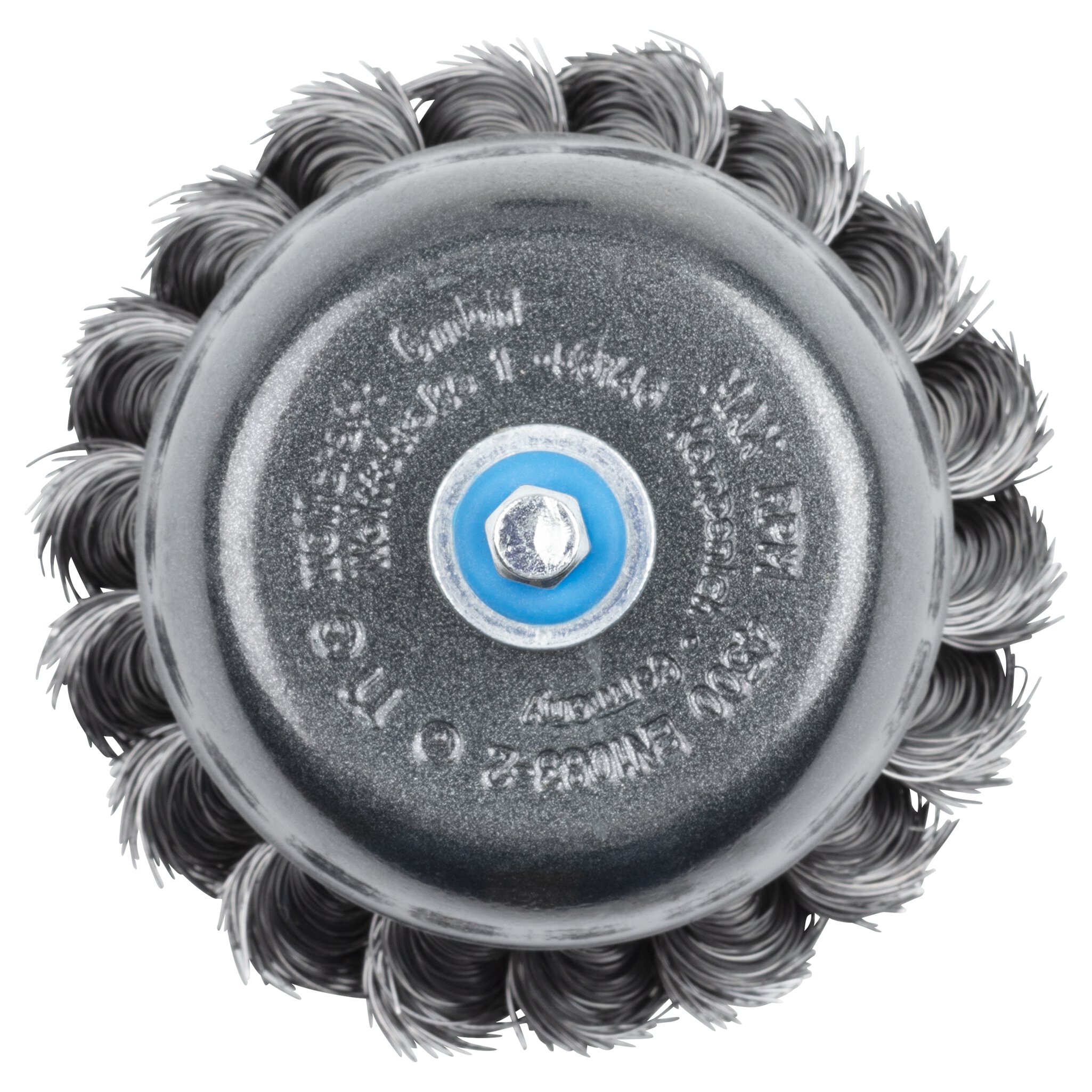 1 cepillo de copa de alambre de acero trenzado, vást. hexagonal, Ø 75 mm