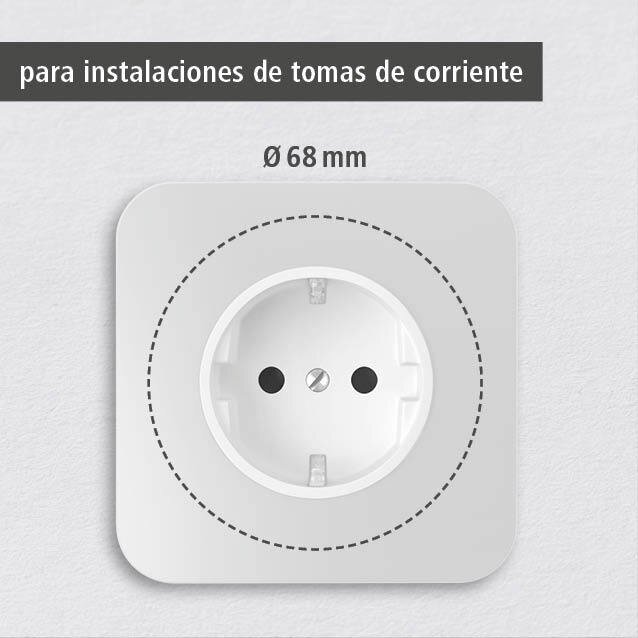 Juego de proyecto "Instalación de cajas de enchufe para pared hueca", diámetro: 68 mm
