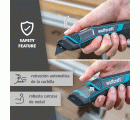 Juego de cúter de cuchilla trapezoidal PRO SAFETY con estuche