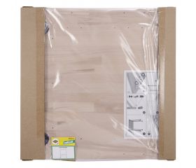 1 superficie de trabajo de haya de 650 x 650 x 30 mm