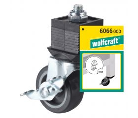 Pata con rueda y freno, giratoria