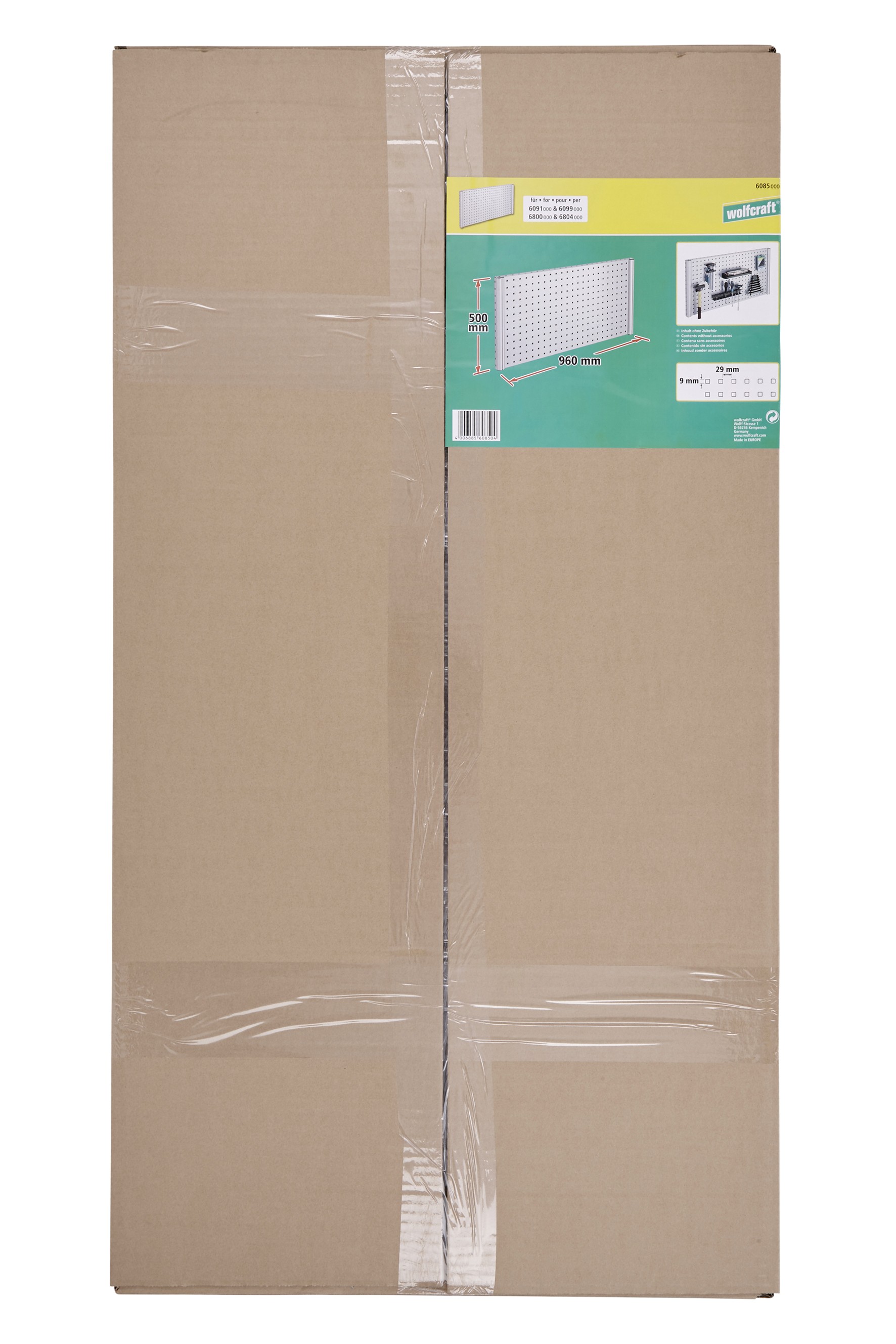 1 panel perforado de 960 x 500 mm