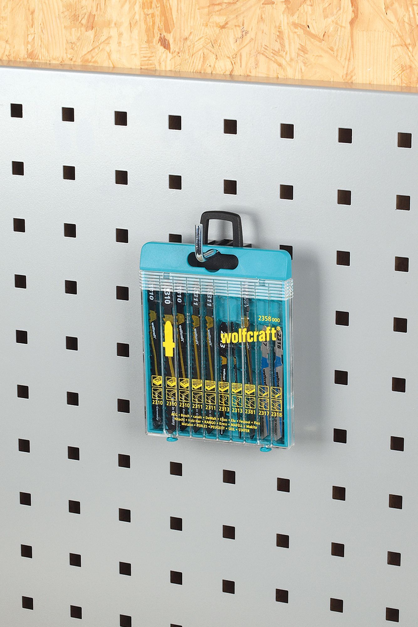 Ganchos individuales para panel perforado WSS