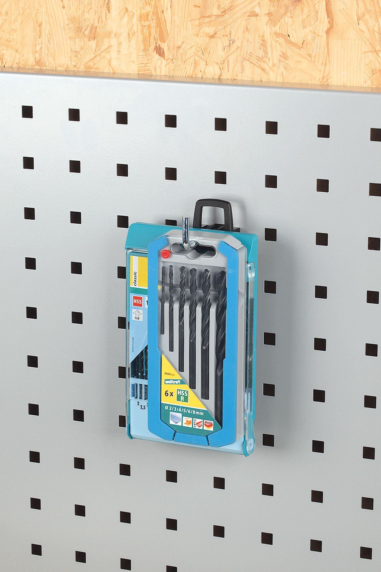 Ganchos individuales para panel perforado WSS