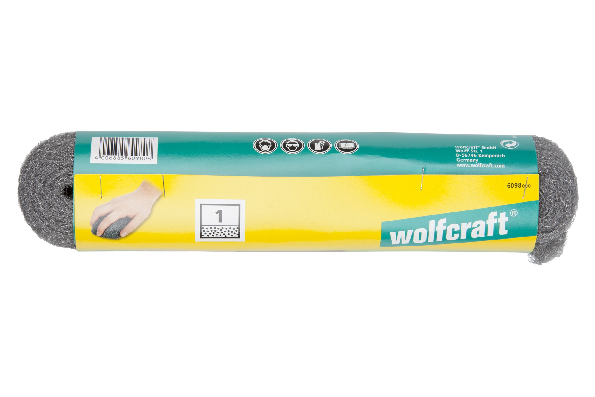 1 lana de acero de grano 1, 200 g