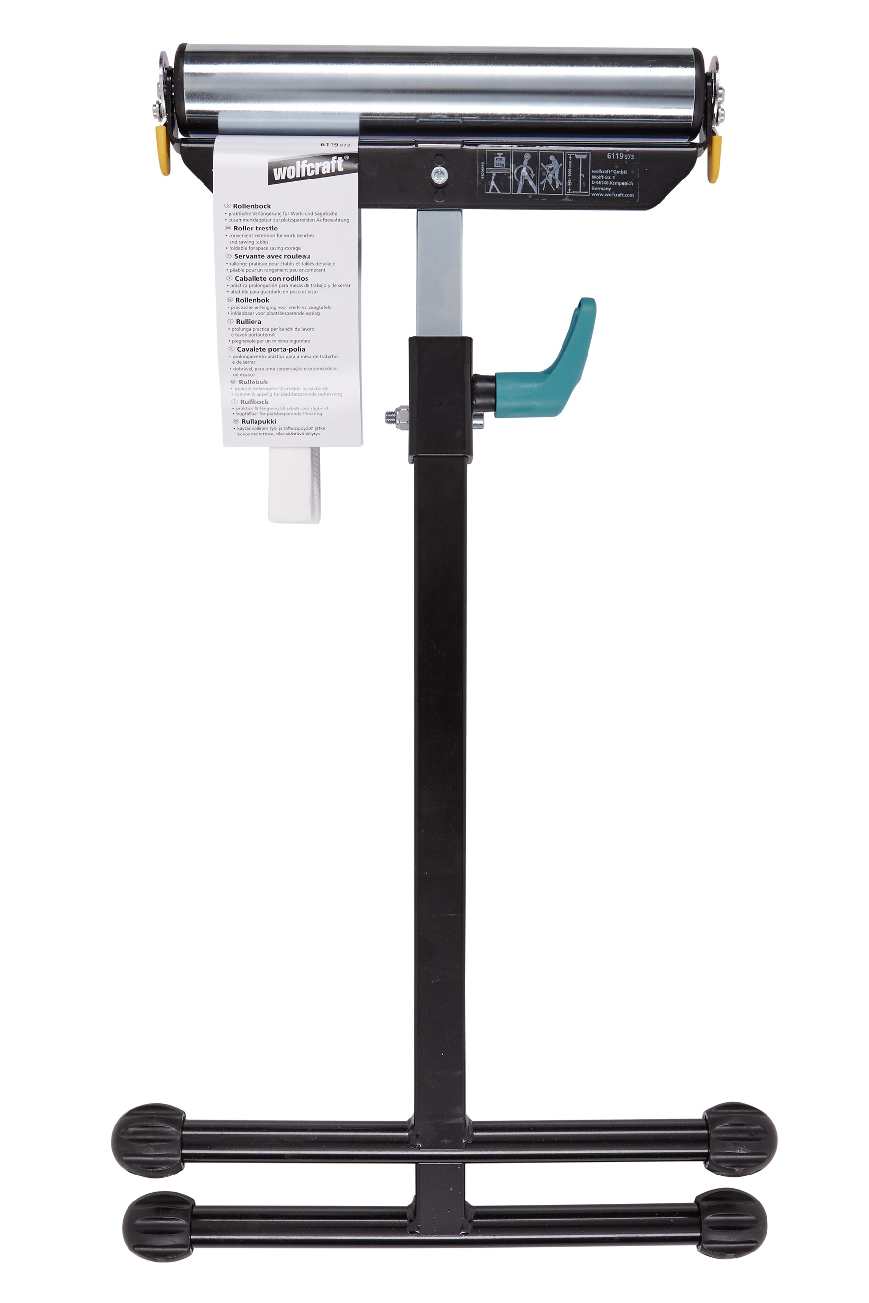 1 caballete de apoyo con rodillo, suelto