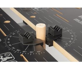 Juego de mordazas de sujeción para sujeción plana y redonda de 4 piezas