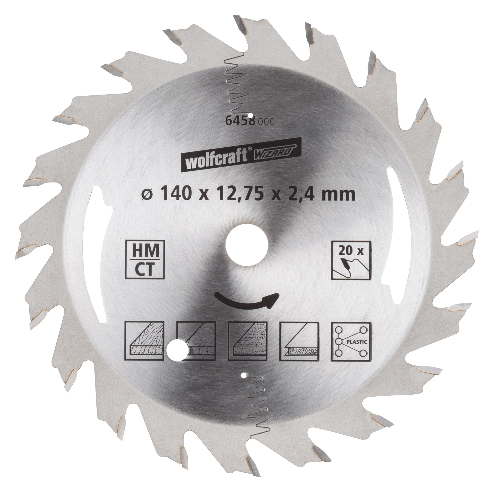 1 disco de sierra circular CT, 20 dientes ø140 mm
