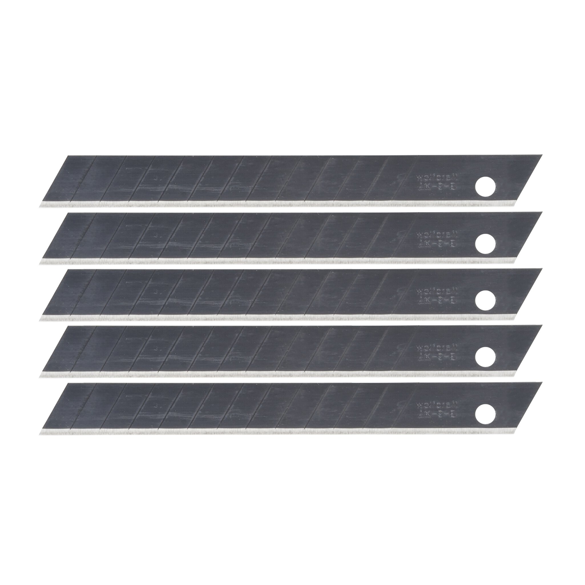 5 cuchillas separables de 9 mm pro sharp negras