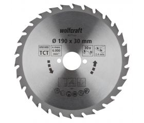 1 disco de sierra circular CT, 30 dientes ø190 mm