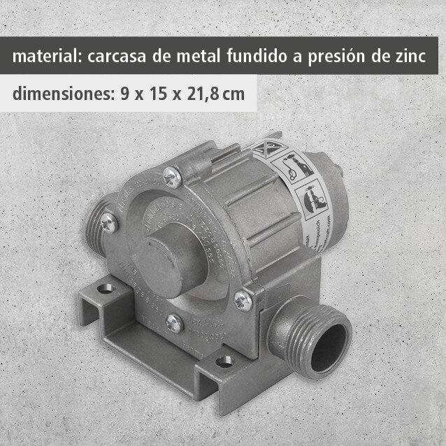 Bomba con carcasa de metal 3/4" (19 mm)