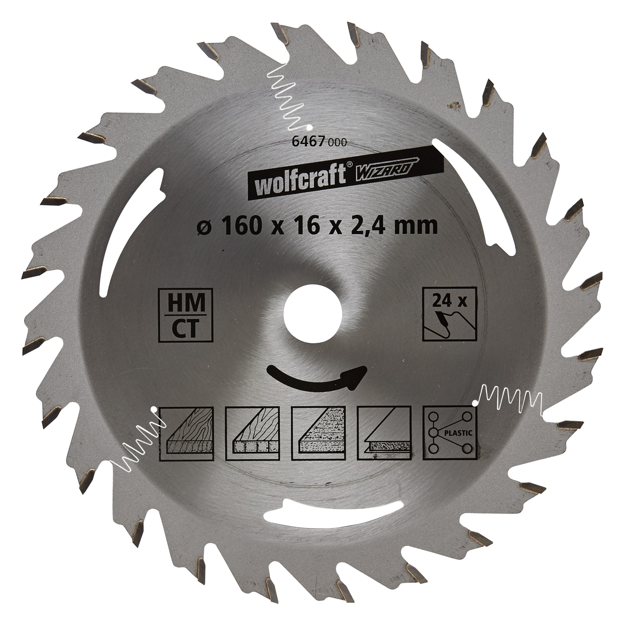 1 disco de sierra circular CT, 24 dientes ø160 mm