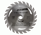 1 disco de sierra circular CT, 24 dientes ø160 mm