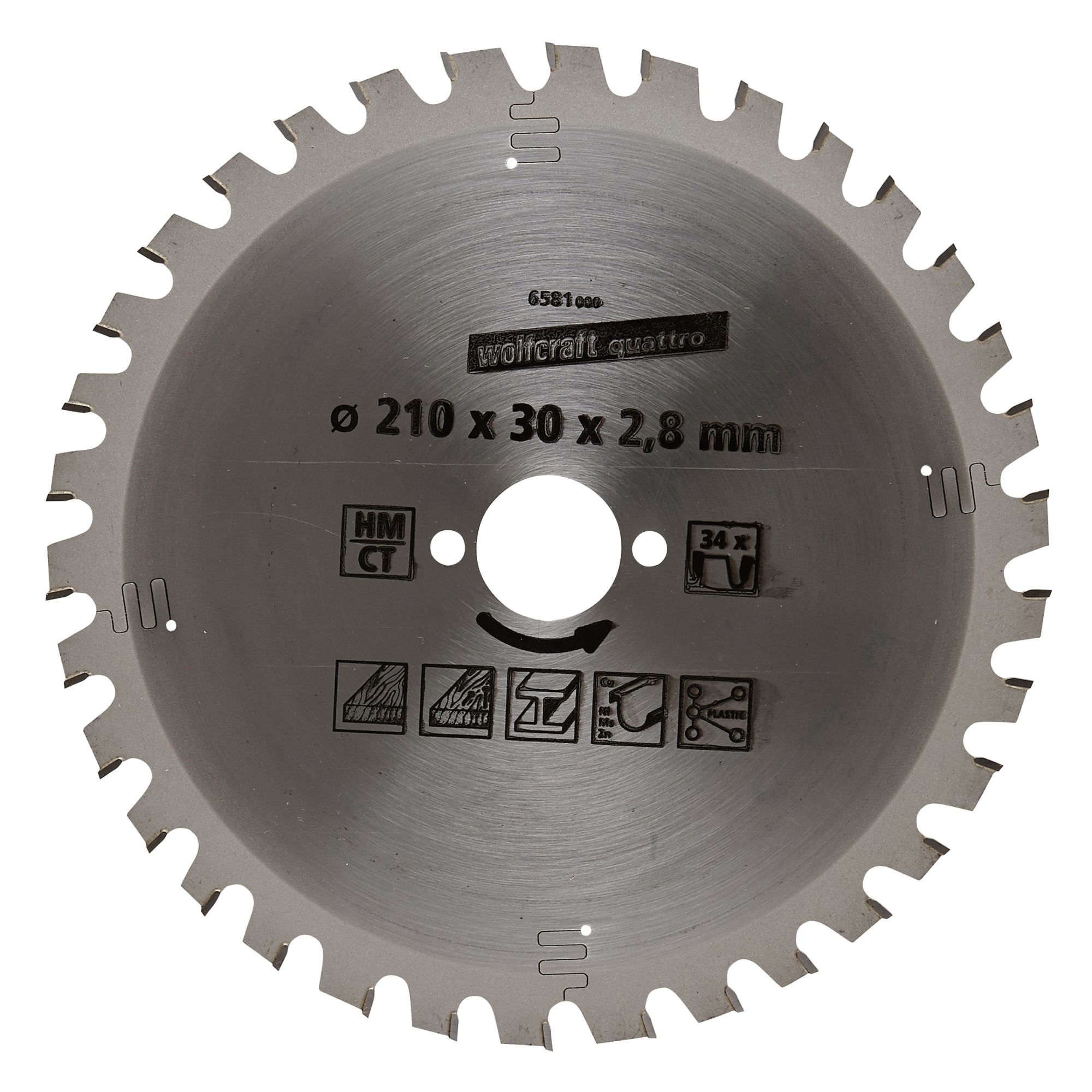 1 disco de sierra circular CT, 34 dientes ø210 mm