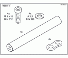 1 caja de ingletar y falsa escuadra, a=máx. 70 mm