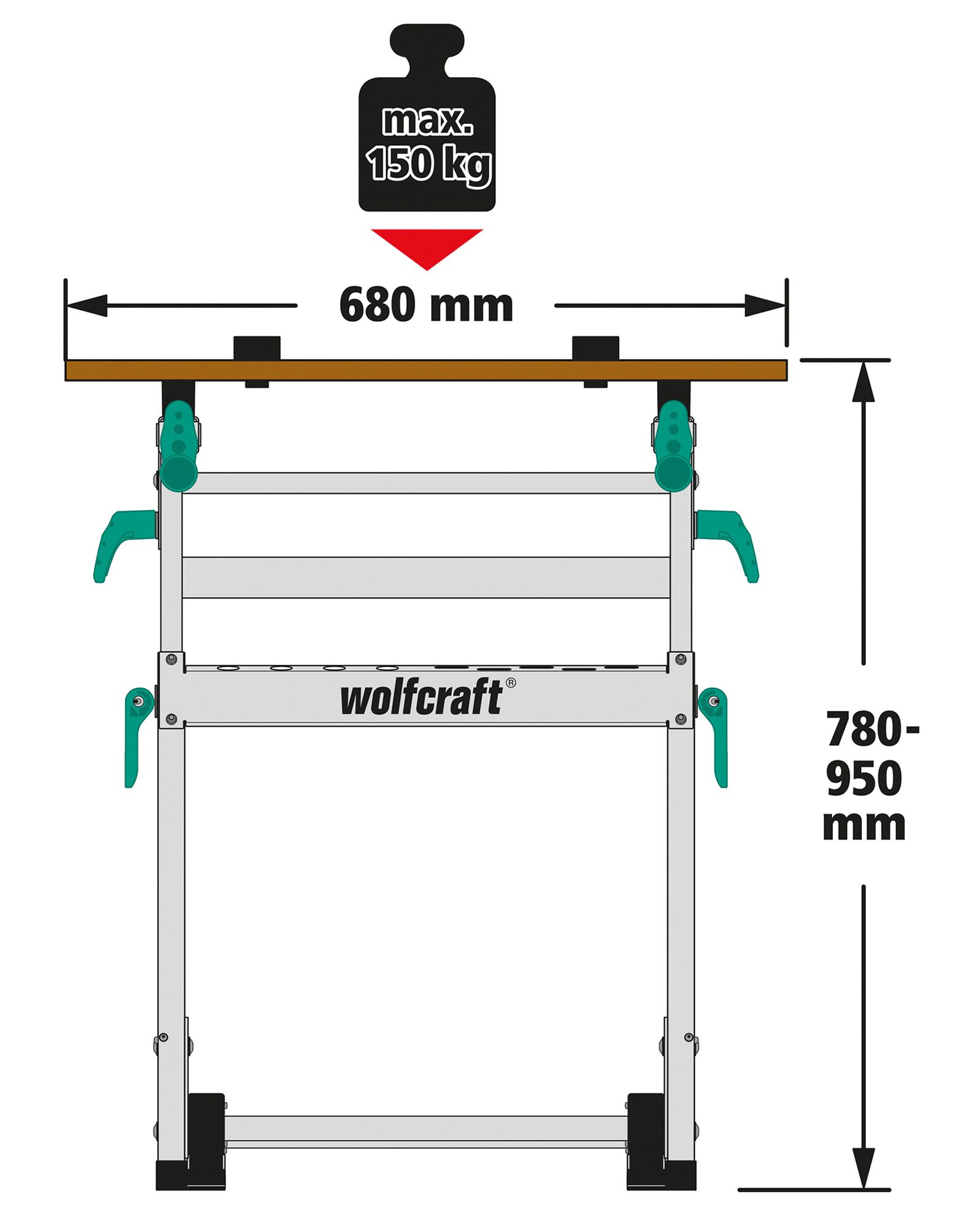 Banco para máquinas y mesa de sujeción MASTER 700