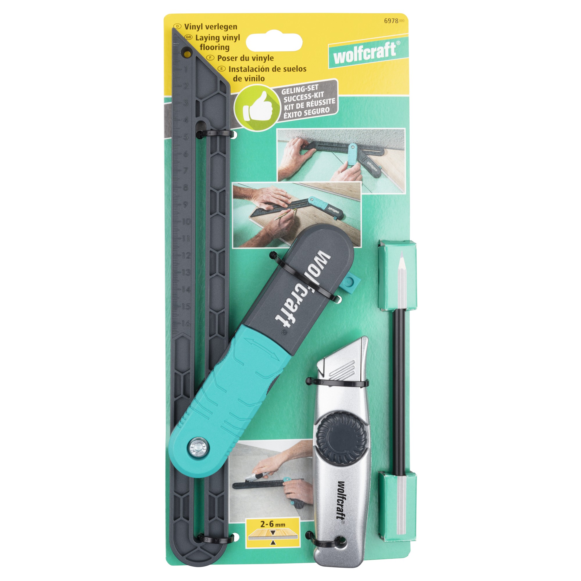 Juego de colocación de suelo de vinilo, 3 piezas