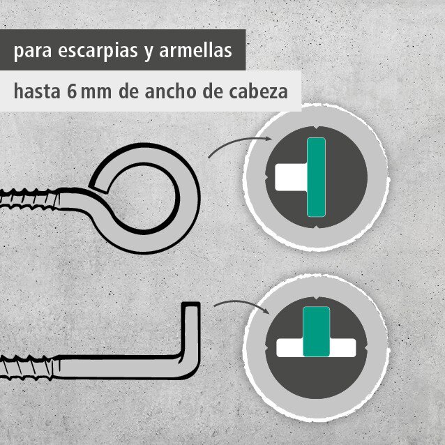 1 atornillador manual de gancho de l=104 mm