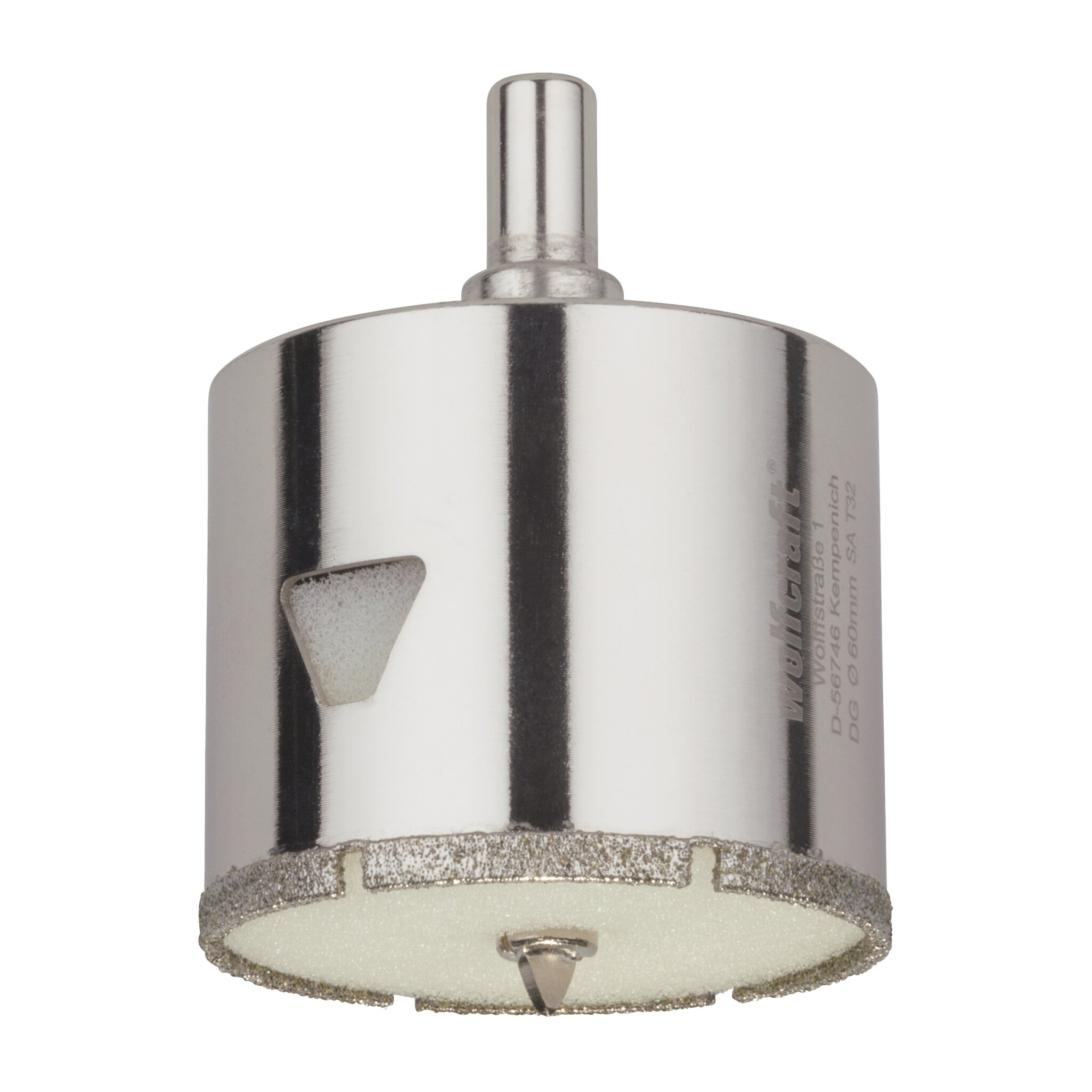 1 broca de perforación de diamante con vástago ø 60 mm