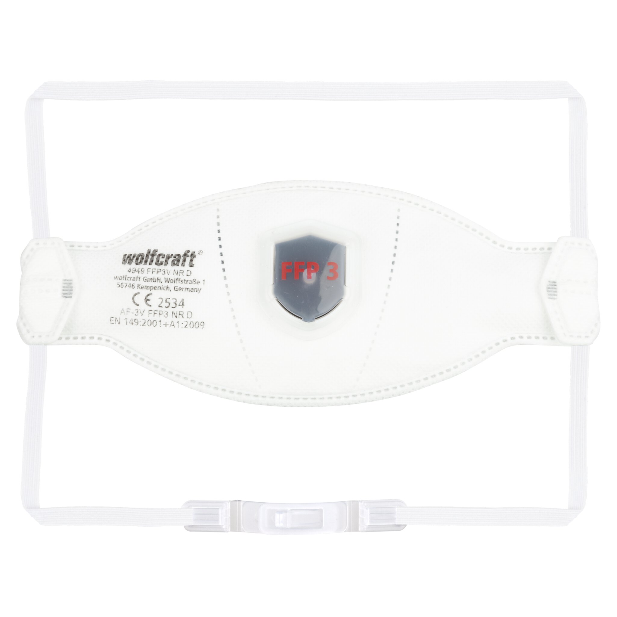 2 máscaras plegables de protección respiratoria con válvula, FFP3