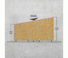 Soporte para almacenar leña modular XXL