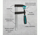1 sargento de tornillo SC 80/200 mm
