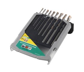 Juego de brocas para hormigón con filo de carburo de tungsteno