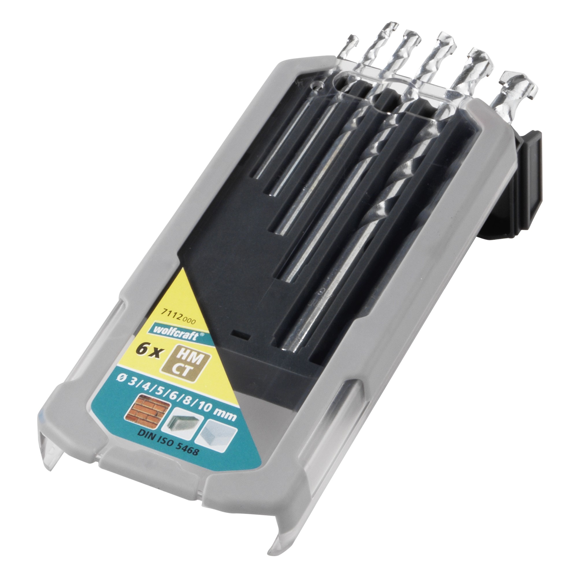 1 juego de brocas para piedra CT de 6 piezas, Ø 3-10 mm